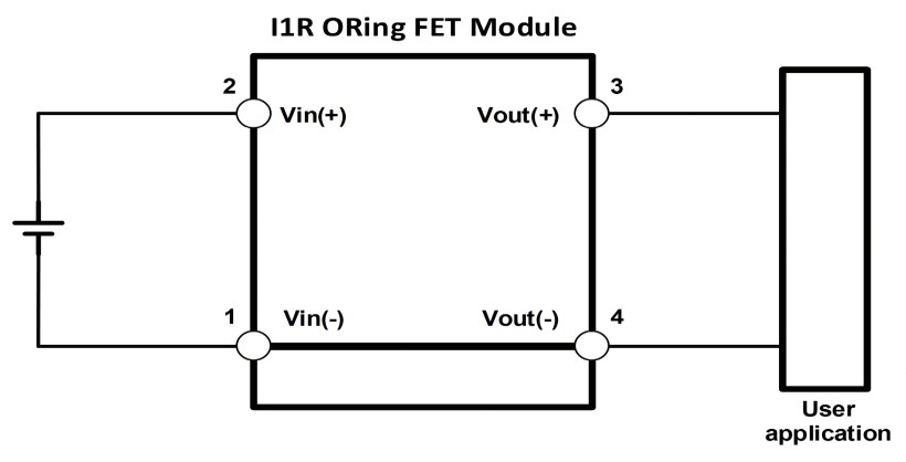 Application Circuit Diagram - TDK-Lambda i1R ORing MOSFET Modules